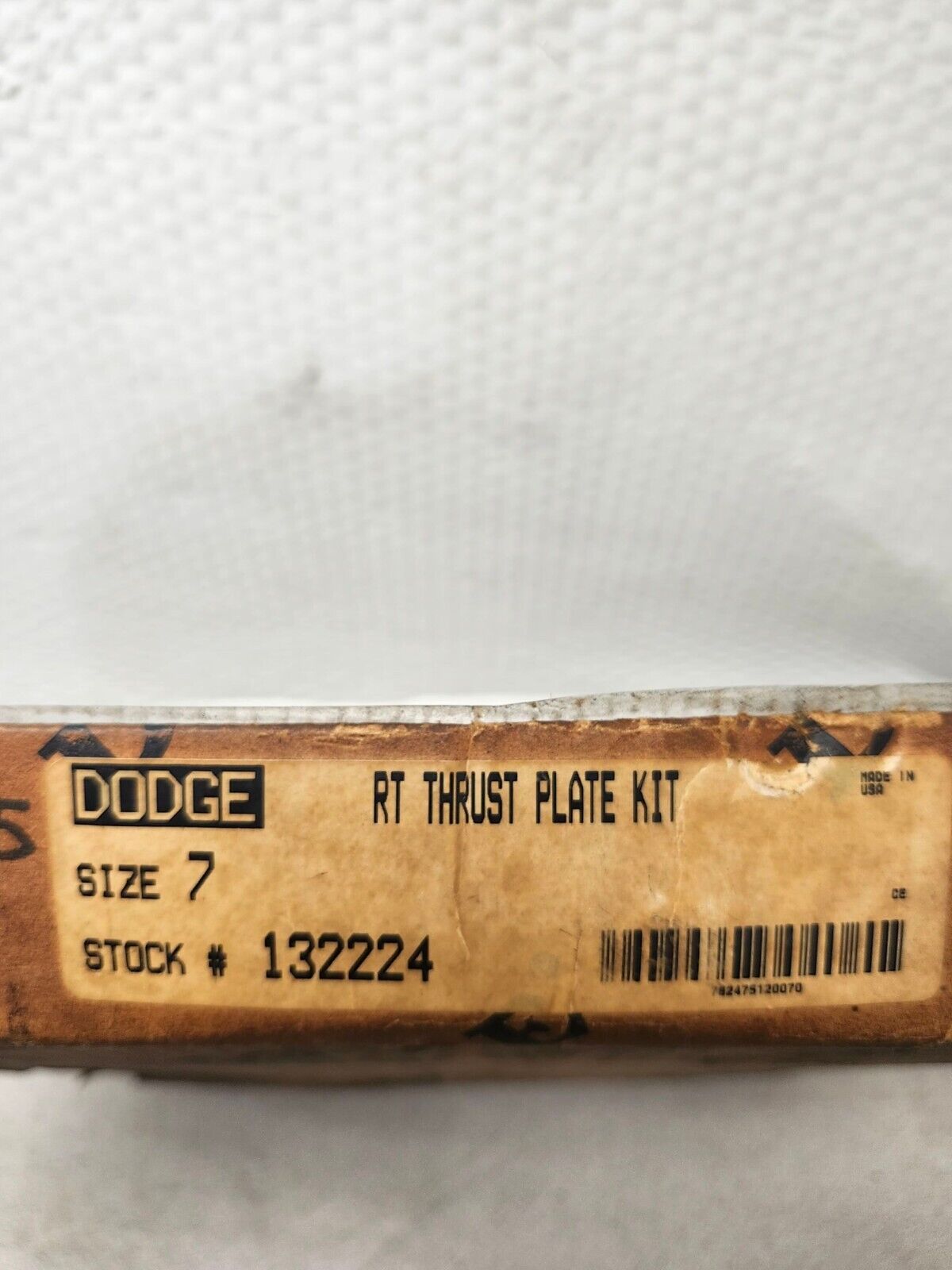 NEW IN BOX DODGE SIZE 7 RT THRUST PLATE KIT 132224