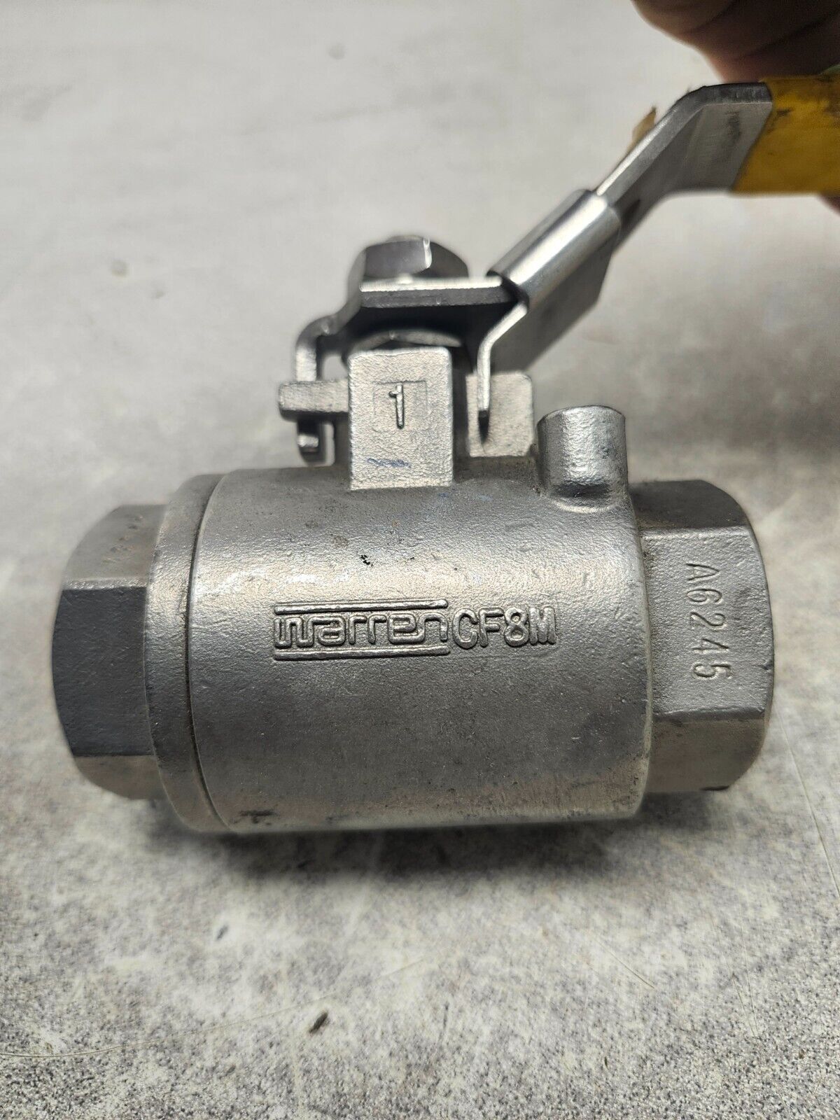 NEW IN BOX WARREN STAINLESS STEEL BALL VALVE 1/2"  Fig1022 1000 W0G