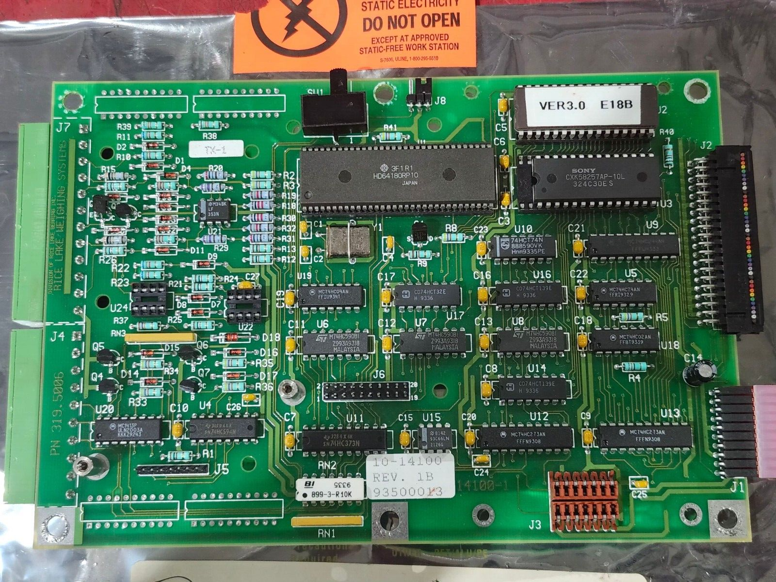 USED RICE LAKE 10-14100 CIRCUIT BOARD 319.5006