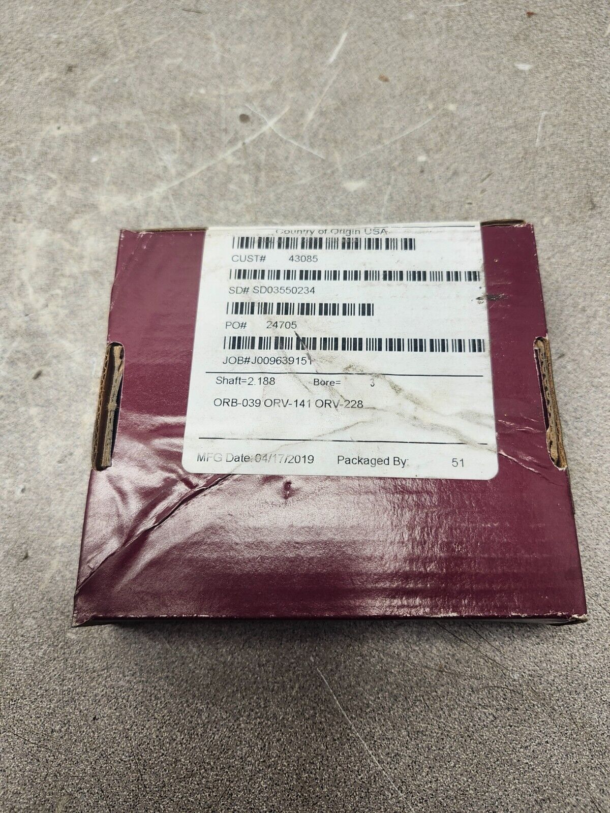 NEW IN BOX INPRO SEAL BEARING ISOLATOR 1787-A-01668-0