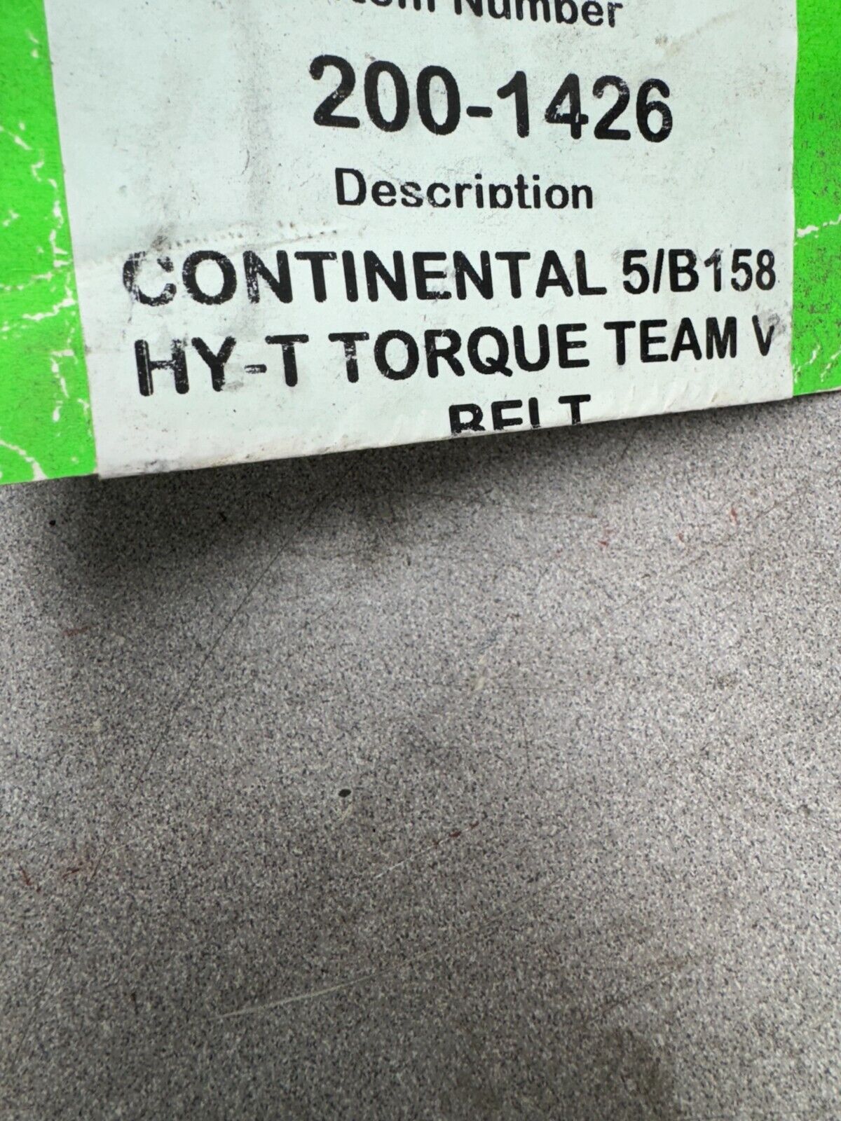 NEW CONTINENTAL 5-BAND CONTITECH HY-T TORQUE V-BELT 5/B158