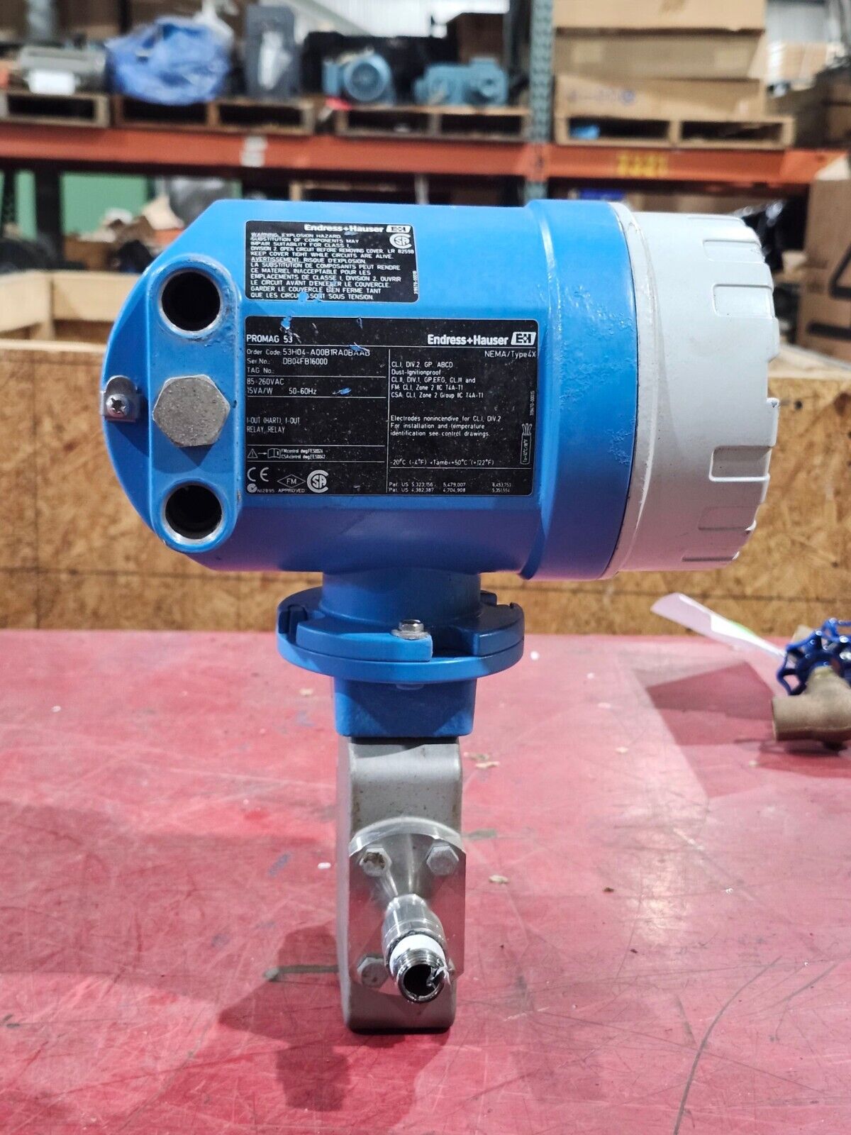 USED ENDRESS + HAUSER FLOW METER 53H04-A00B1RA0BAAB DB04FB16000