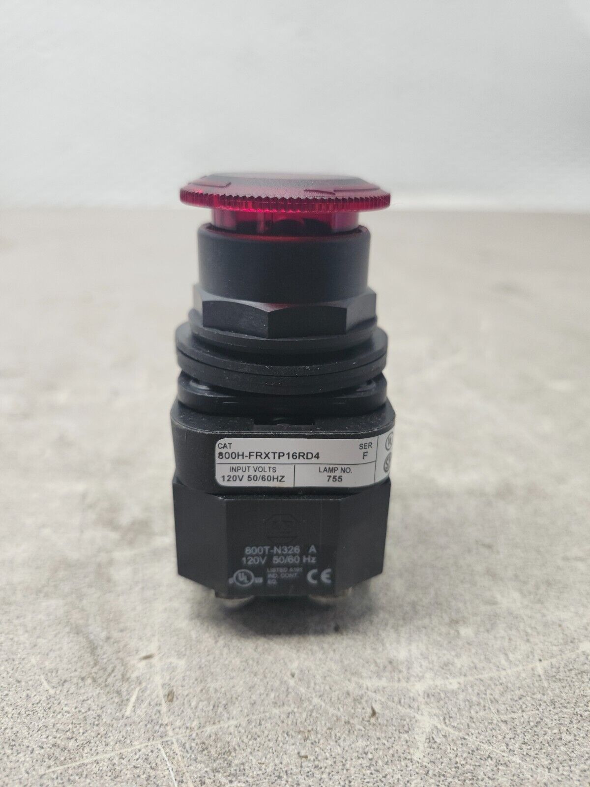 NEW NO BOX ALLEN BRADLY Illuminated Red Pushbutton 800H-FRXTP16RD4