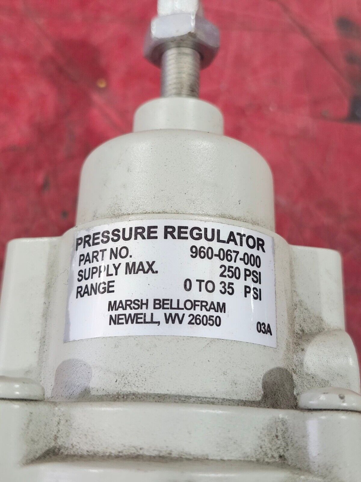 USED MARSH BELLOFRAM PRESSURE REGULATOR 960-067-000