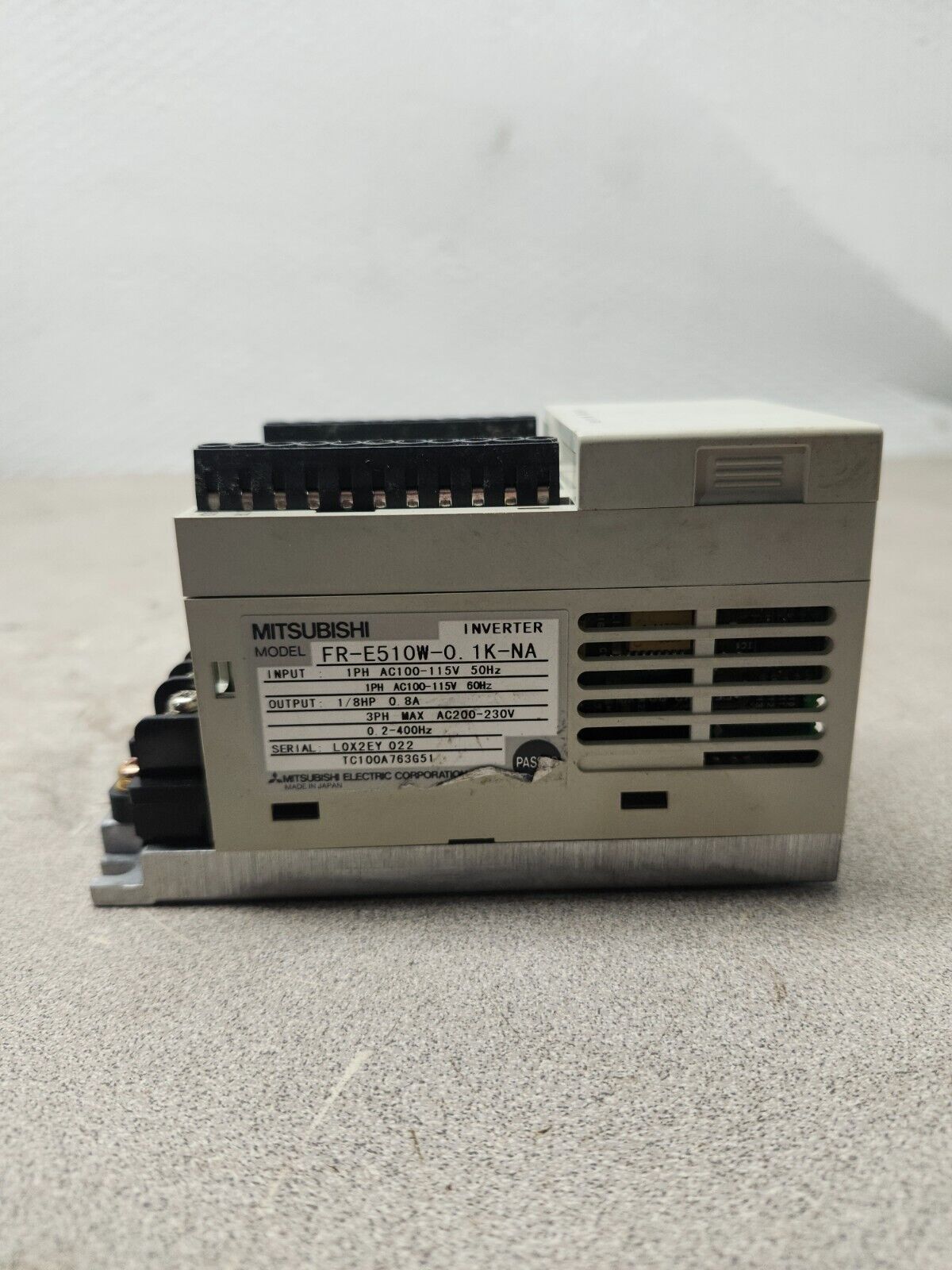 NEW IN BAG MITSUBISHI INVERTER DRIVE FR-ES10W-0 1K-NA