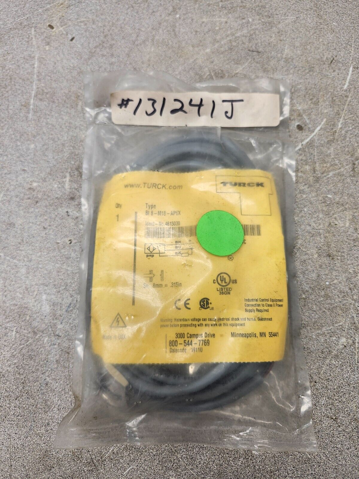 NEW IN BAG TRUCK SENSOR BI 8-M18-AP6X