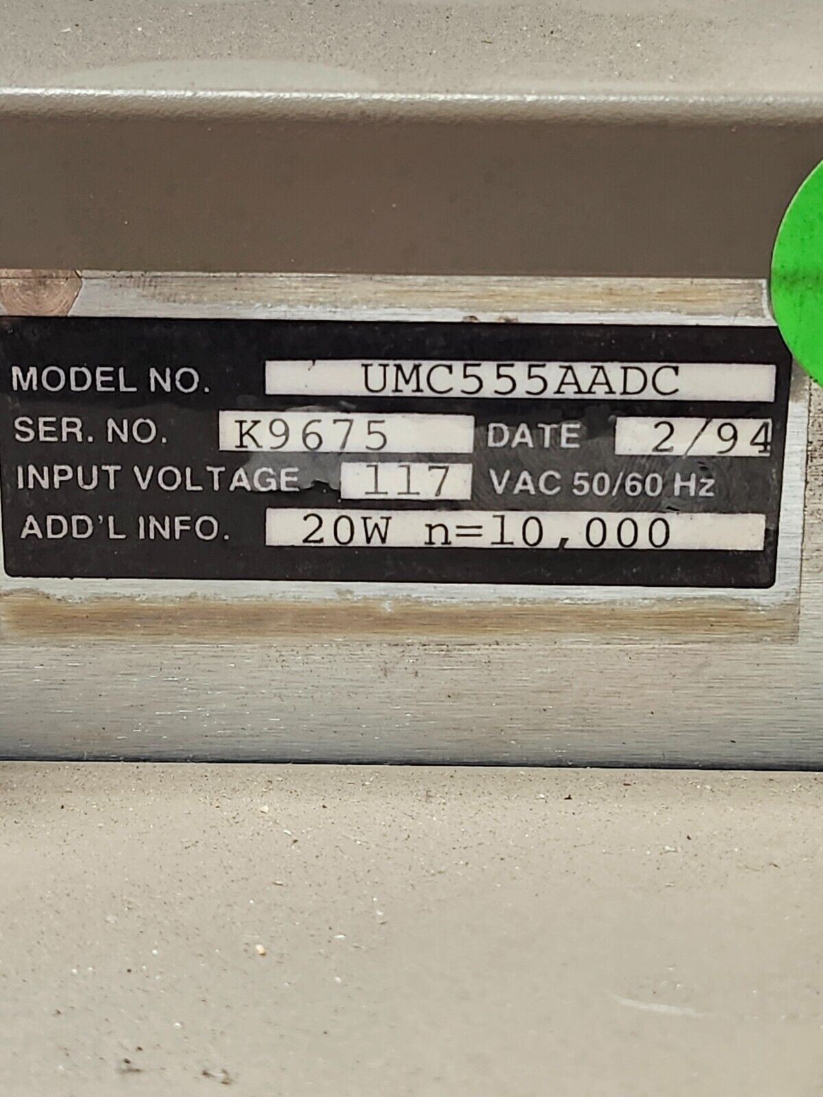 USED RICE LAKE,CONDEC/WEIGHT INDICATOR MODEL UMC555AADC