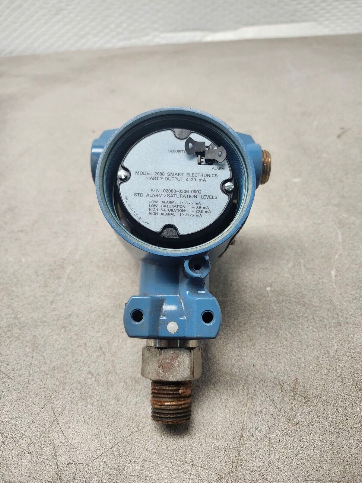 USED ROSEMOUNT SMART PRESSURE TRANSMITTER 2088G2S22A1B4E5