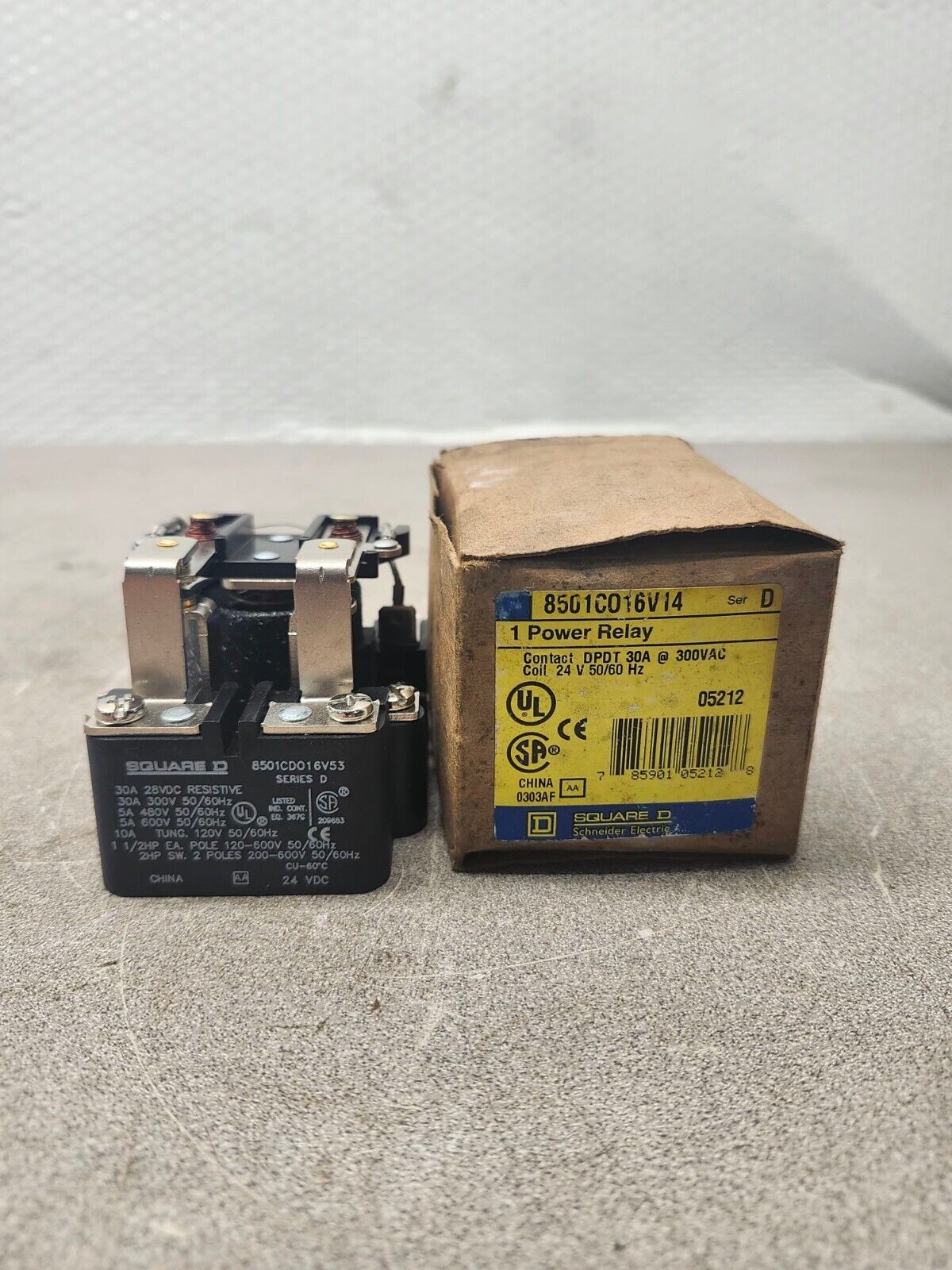 NEW IN BOX SQUARE D POWER RELAY 8501C016V14