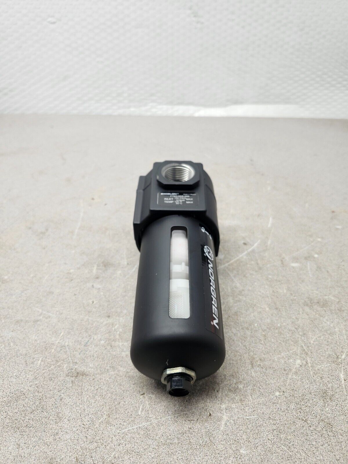 NEW NO BOX Nogren Excelon, Pneumatic Filter F74G-6AS-009
