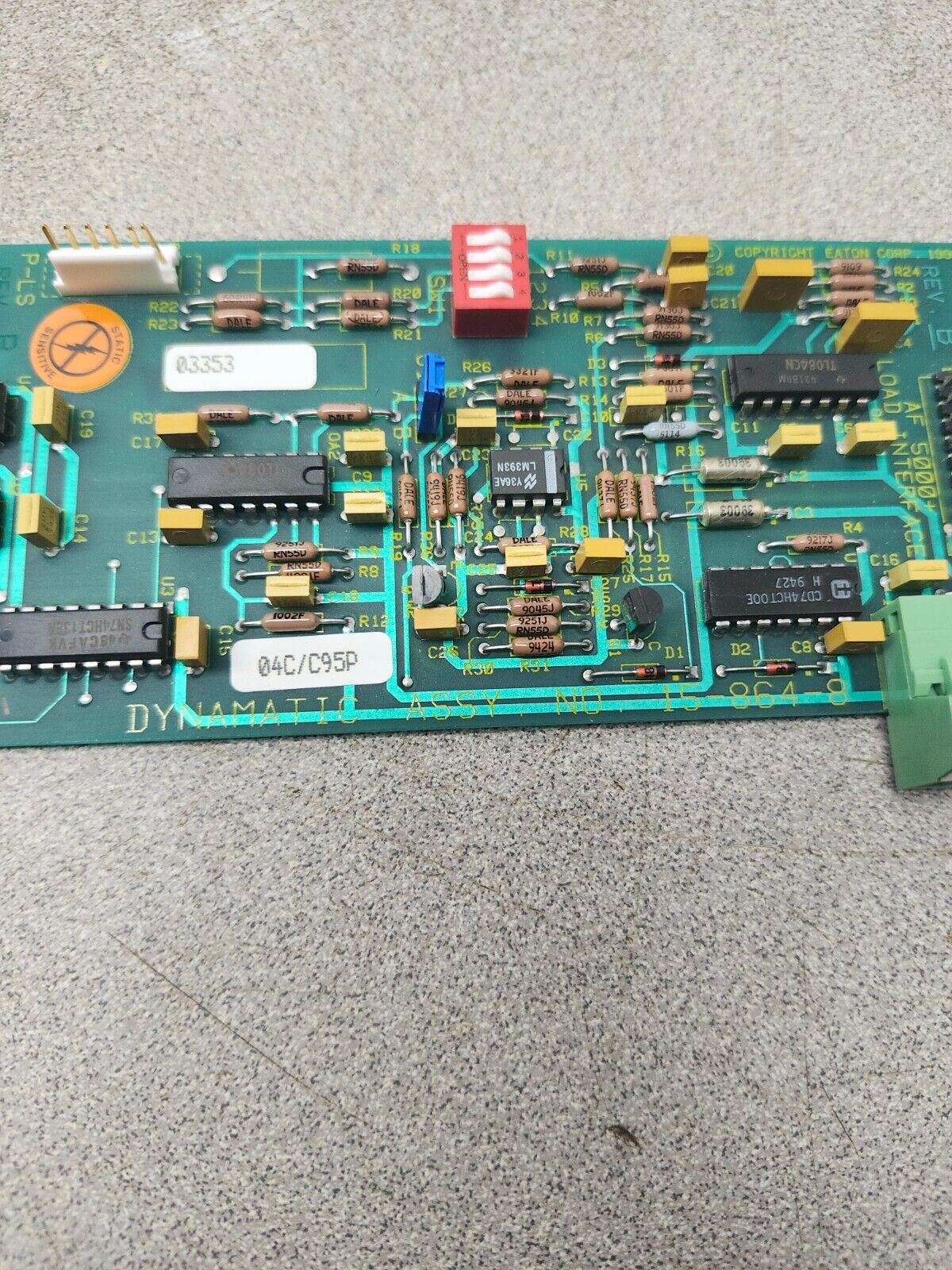 USED EATON DYNAMIC AF5000 LOAD INTERFACE BOARD