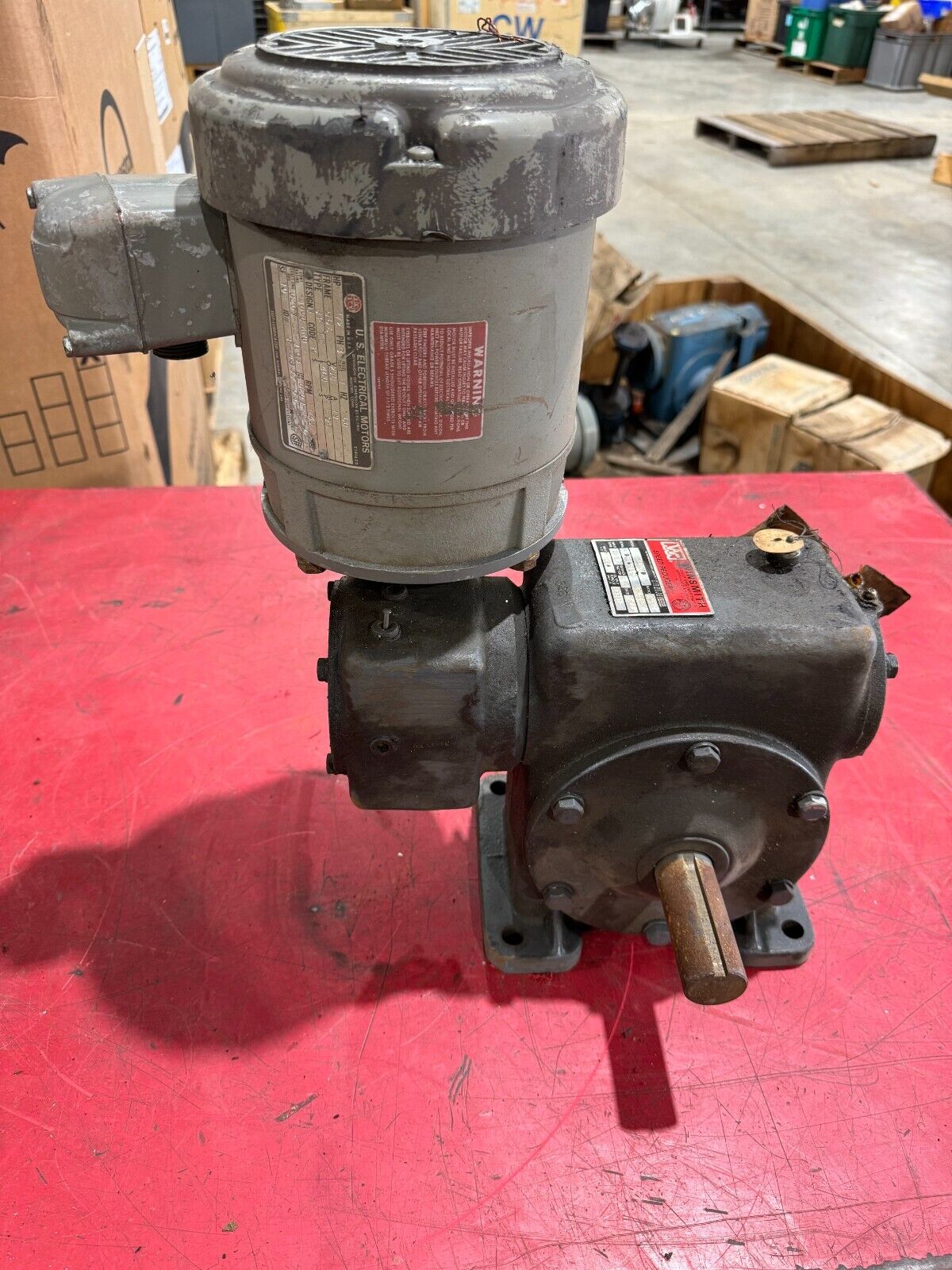 USED WINSMITH GEARMOTOR 588:1 RATIO 5MCTD WITH U.S. MOTORS 1/2HP MOTOR