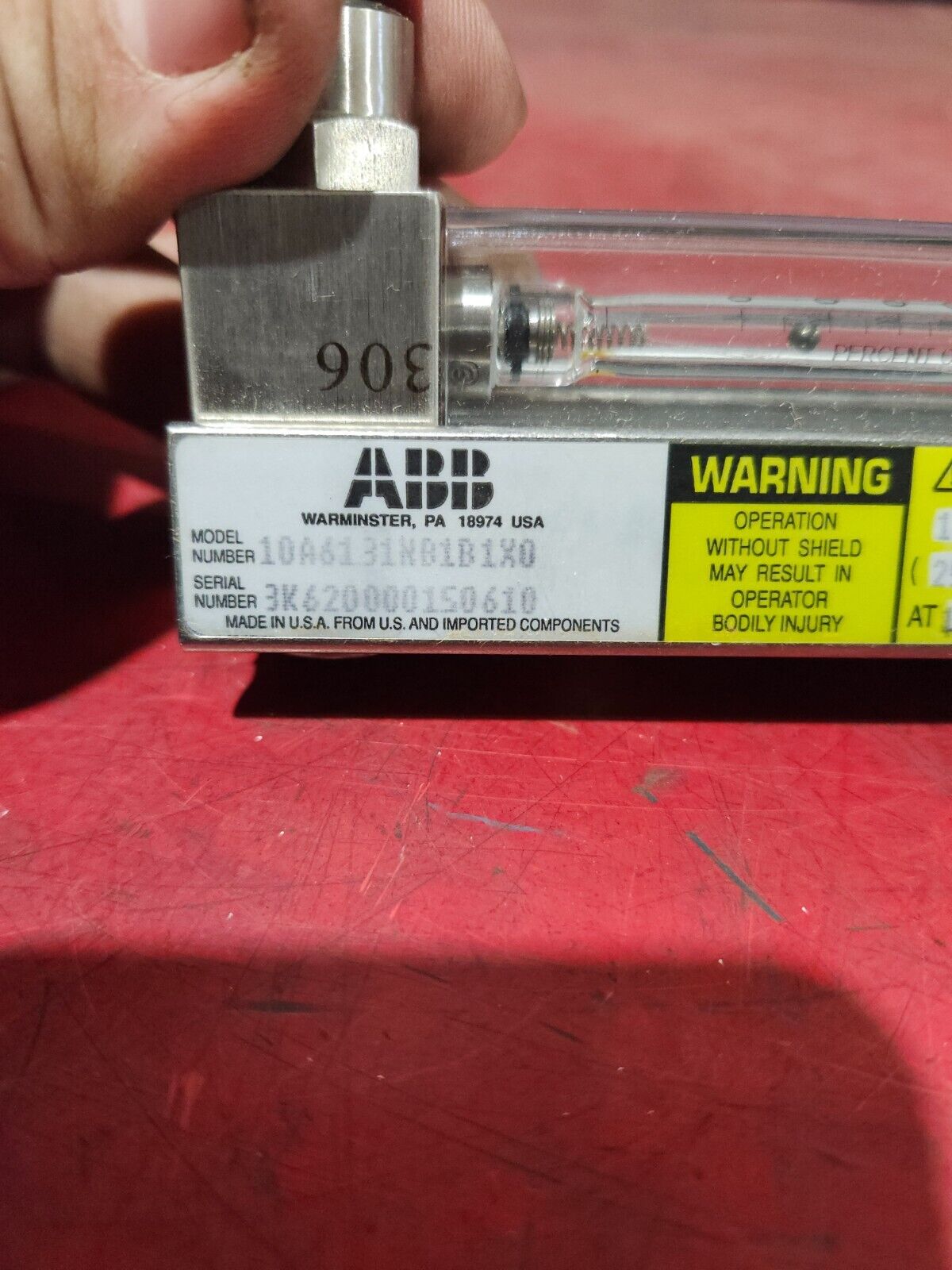 NEW IN BOX ABB FLOW METER 10A6131NB1B1X0