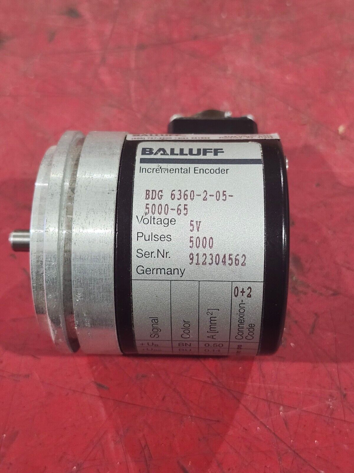 USED BALLUFF INCREMENTAL ENCODER BDG 6360-2-05-5000-65