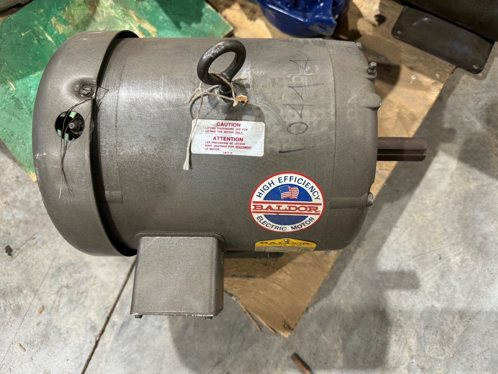 NEW SURPLUS BALDOR 5HP 3450RPM ELECTRIC MOTOR 208-230/460V. M3706