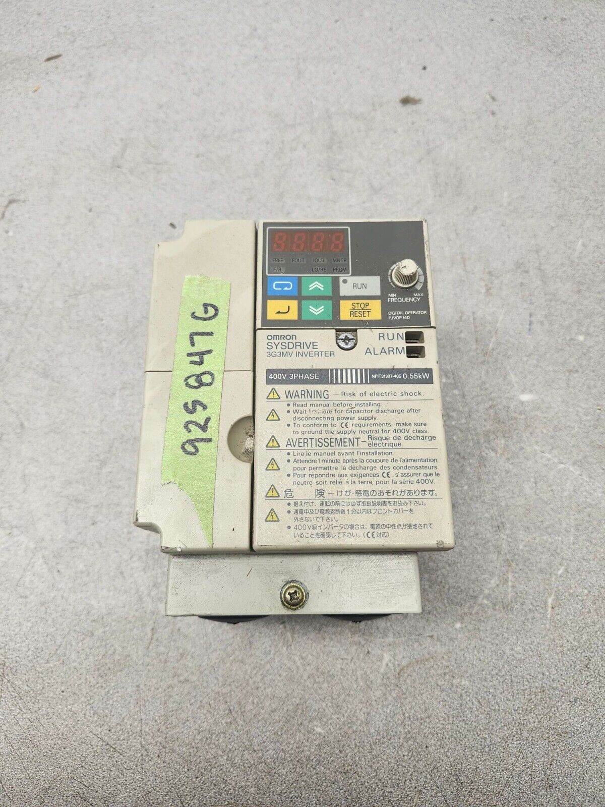 USED OMRON INVERTER AC DRIVE 3G3MV-C4004