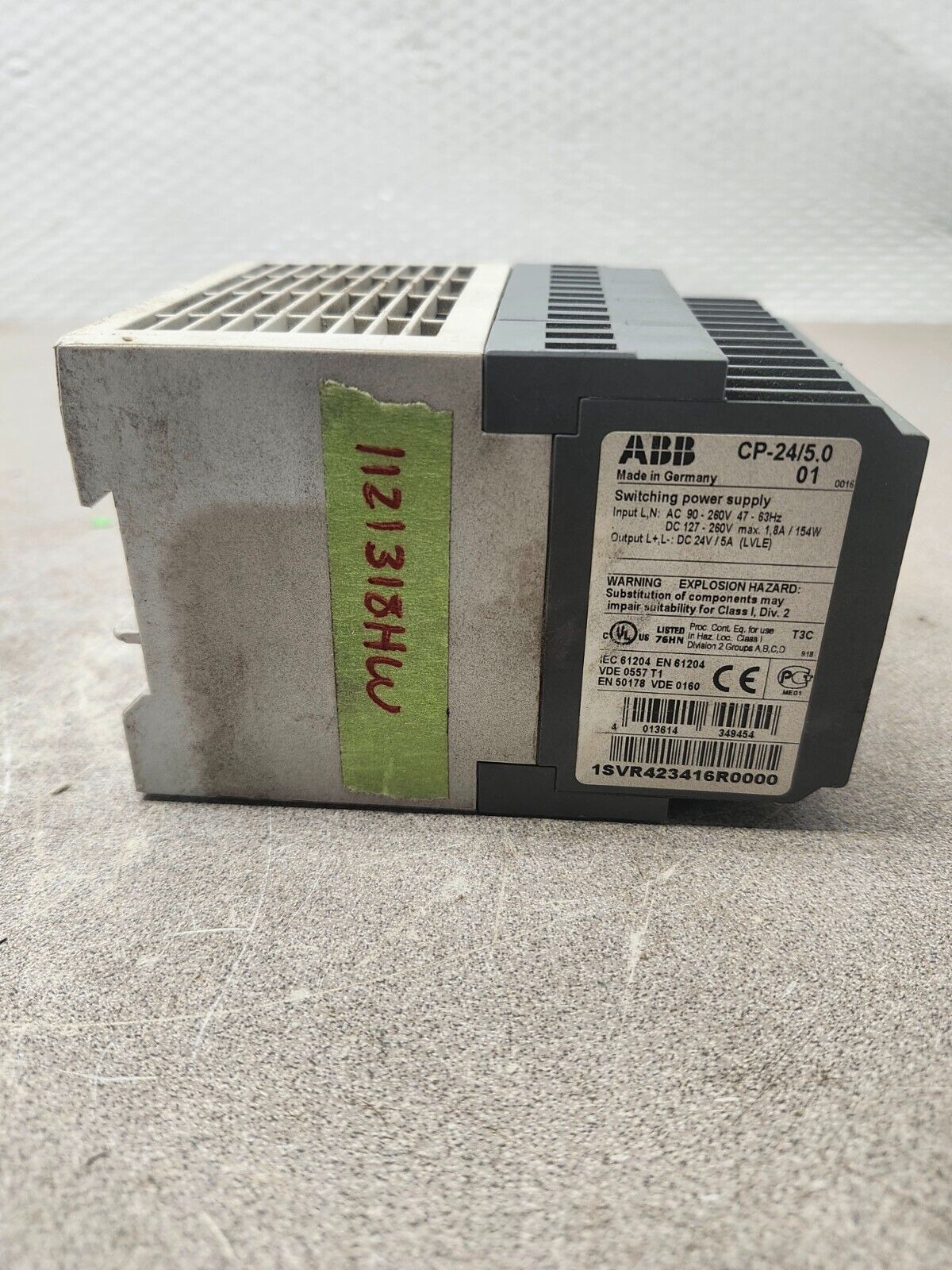 USED ABB SWITCHING POWER SUPPLY CP-24/5.0