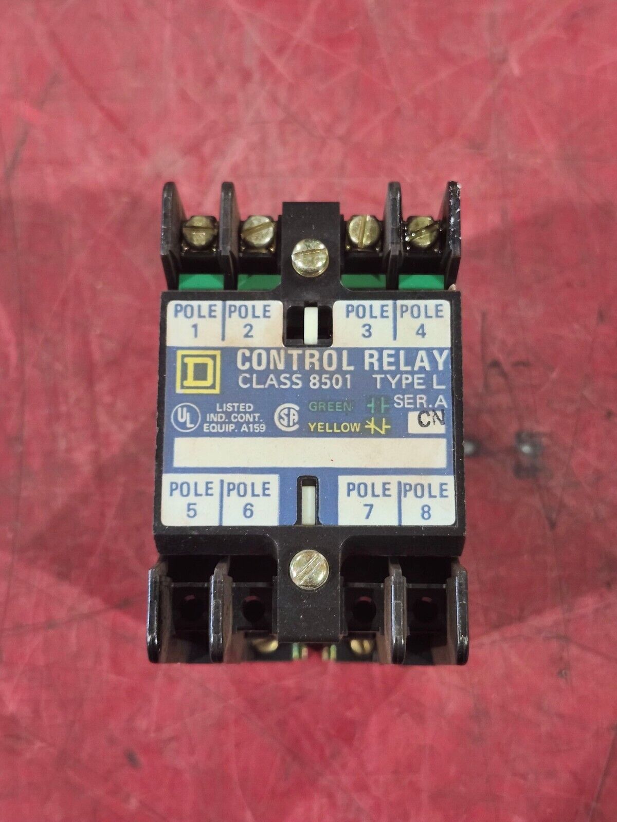 USED SQUARE D CONTROL RELAY 8501 L0-40