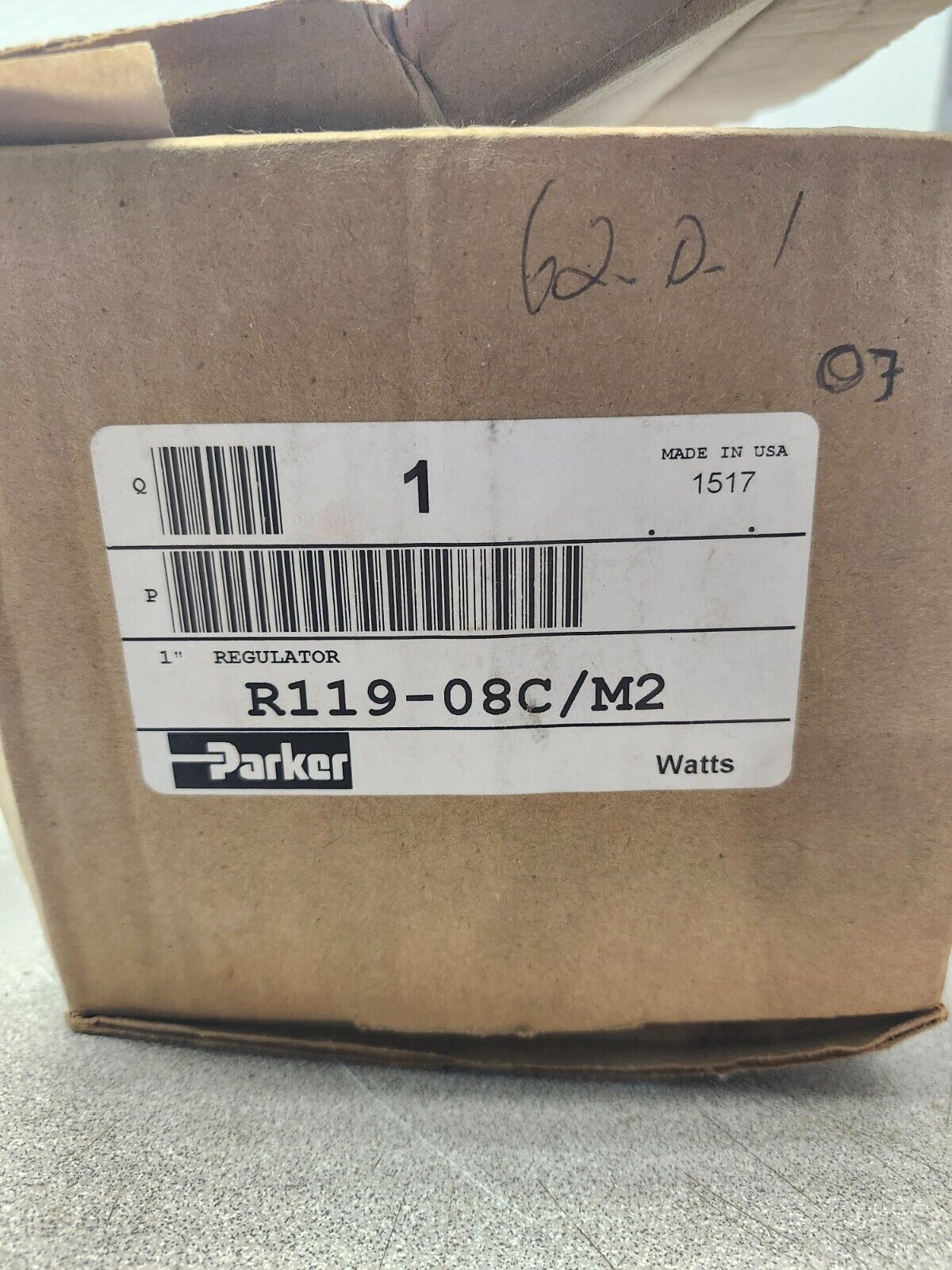 NEW IN BOX PARKER AIR PRESSURE REGULATOR R119-08C/M2