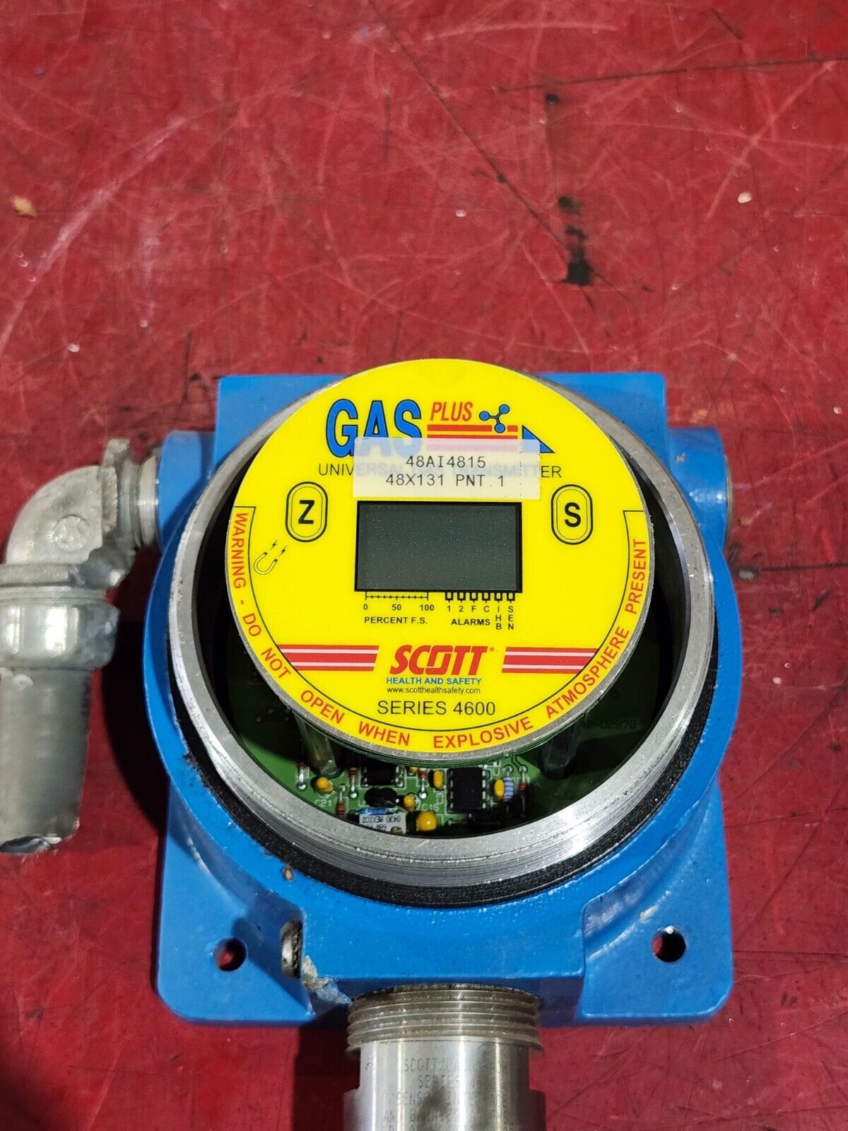 USED SCOTT GAS PLUS UNIVERSAL GAS TRANSMITTER SERIES 4600 096-2170