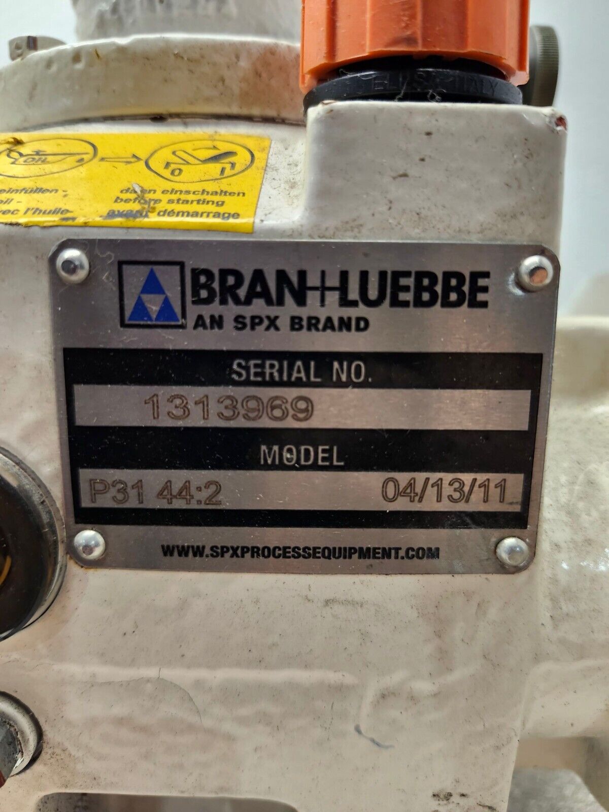 USED SPX BRAN + LUEBBE METERING PUMP GEAR P31.44:2