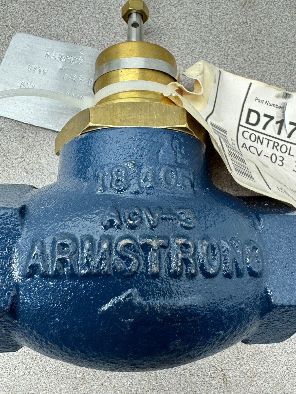 NEW ARMSTRONG 9/16" ORFICE VALVE ACV3BLEM *NO COIL*