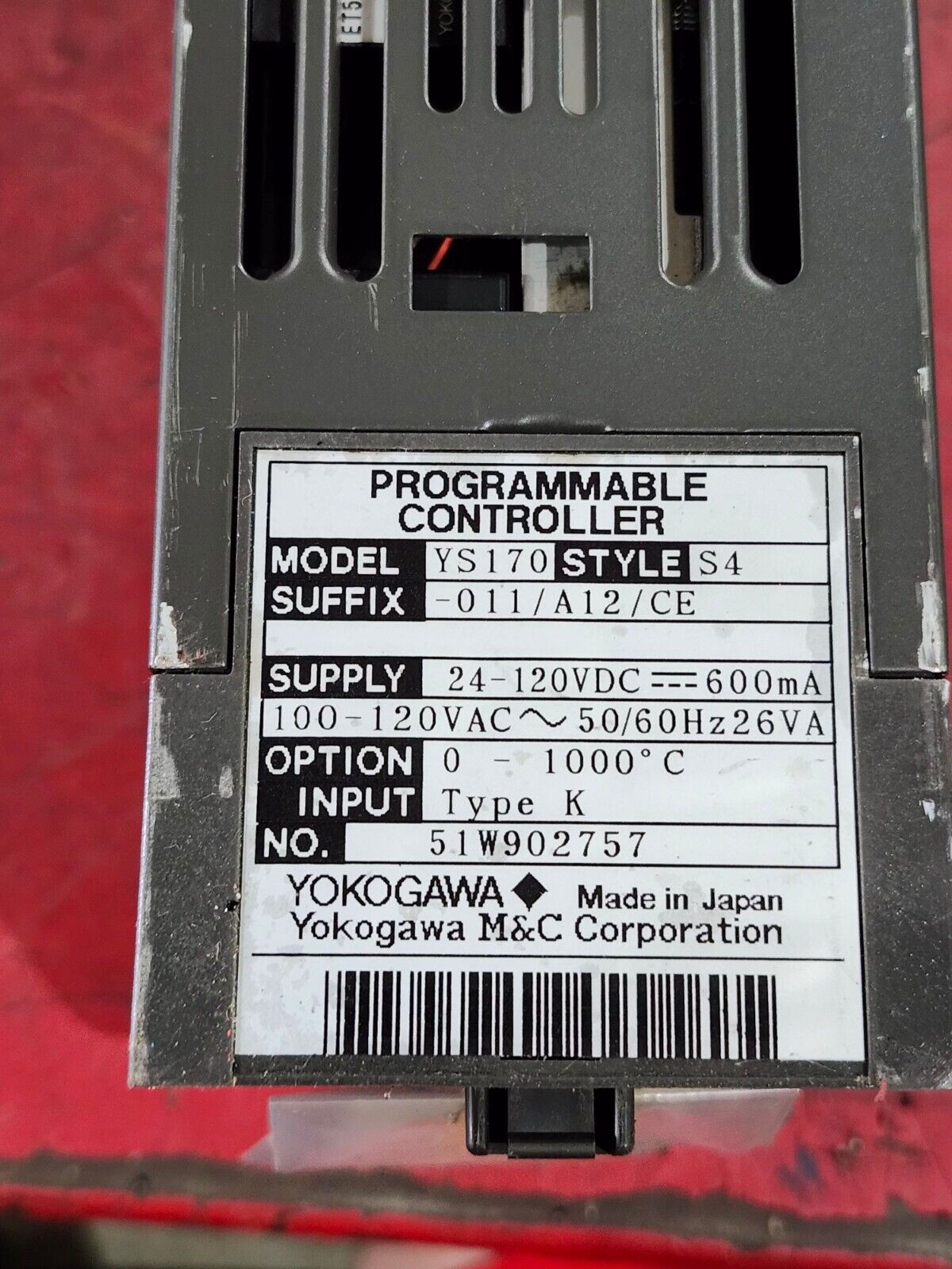 NEW IN BOX YOKOGAWA PROGRAMMABLE CONTROLLER YS170 STYLE S4