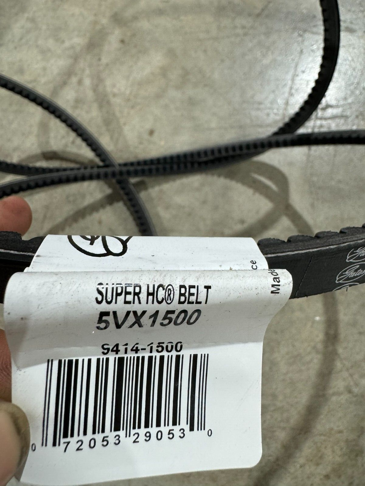 NEW GATES SUPER HC V-BELT SINGLE BAND 5VX1500