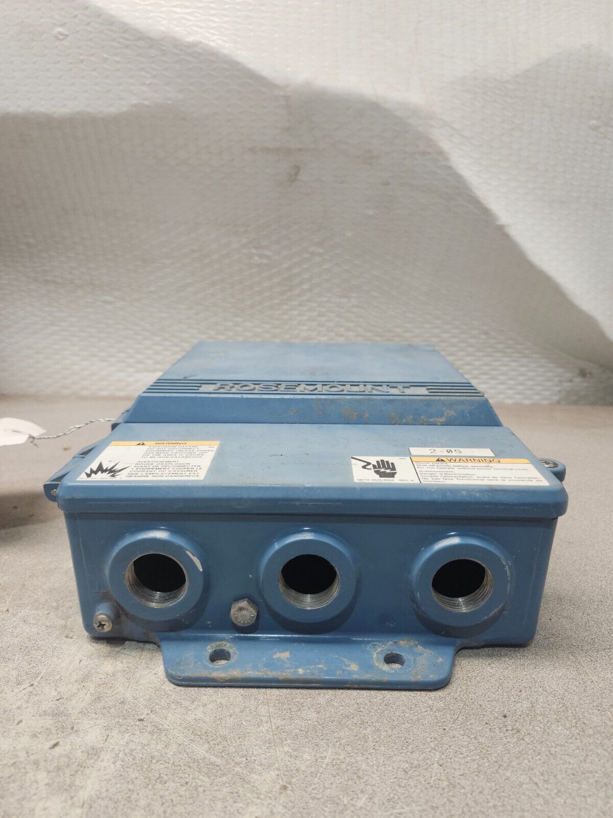 USED ROUSEMOUNT MAGNETIC FLOW TRANSMITTER 8712HR12C1N0F0235