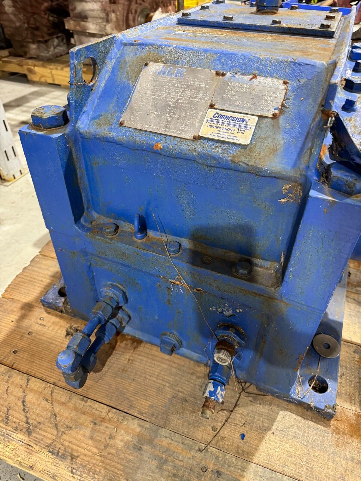 USED FALK ENCLOSED GEAR DRIVE SPEED REDUCER 1.818 RATIO 385A1-AS