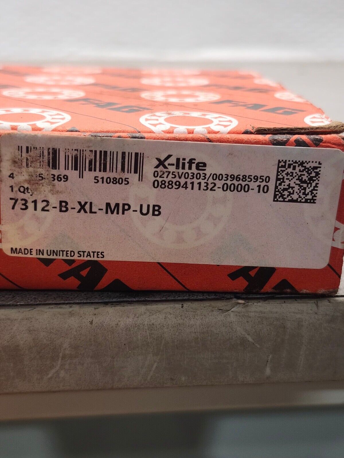 NEW IN BOX FAG BEARING 7312-B-XL-MP-UB