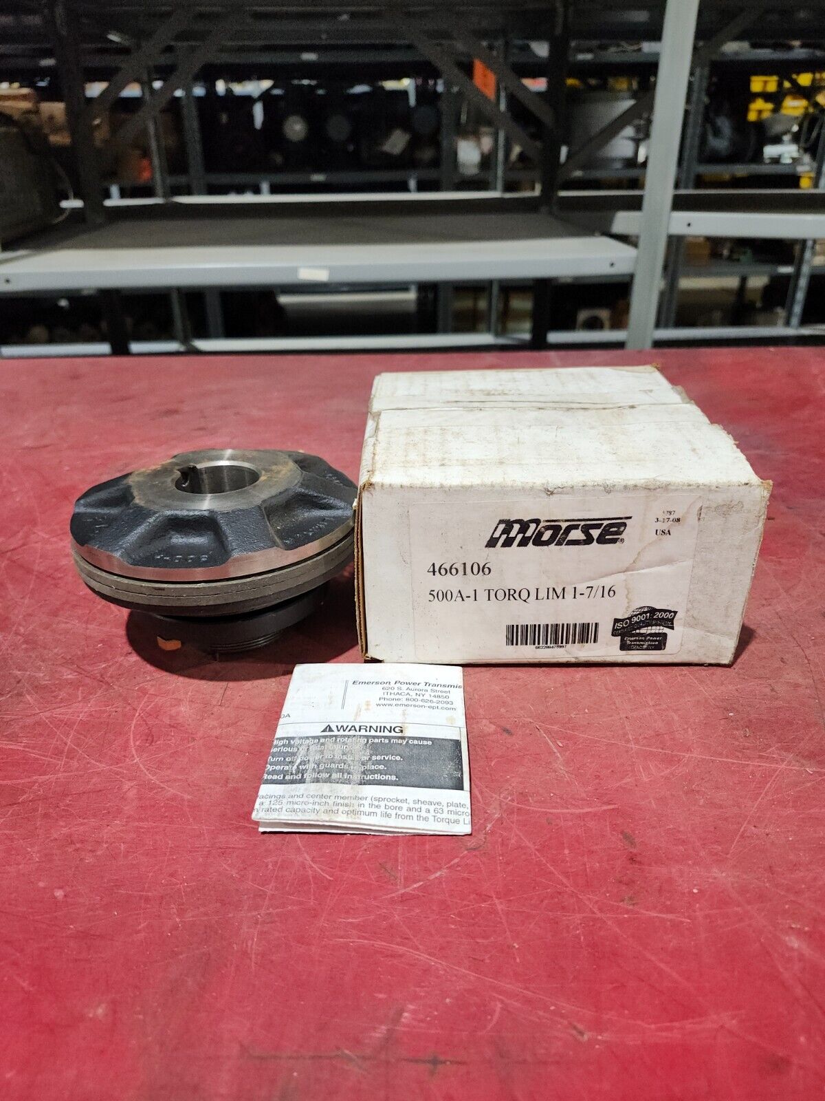 NEW IN BOX MORSE Torque Limiter 466106 500 A-1 TORMQ LIM 1-7/16