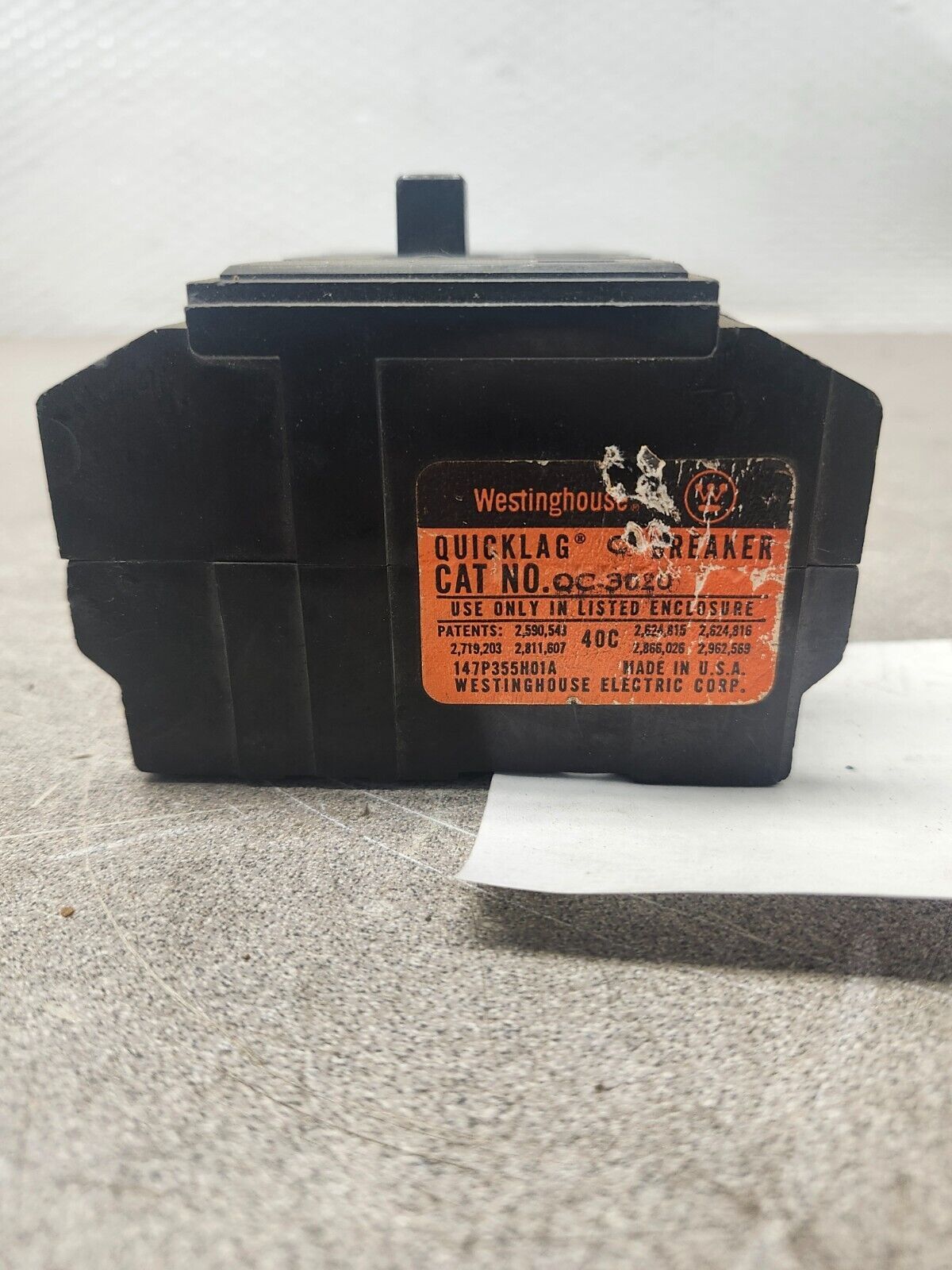 USED WESTINGHOUSE QUICKLAG BREAKER QC-3020