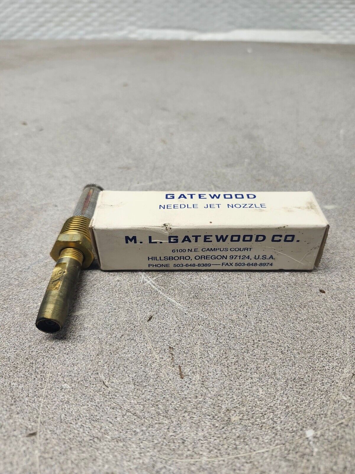 NEW IN BOX GATEWOOD NEEDLE JET NOZZLE .015