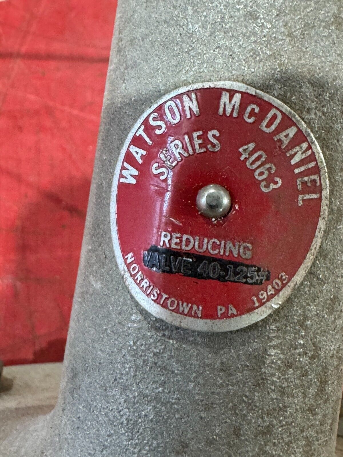 NEW WATSON MCDANIEL 1" SERIES 4063 PRESSURE REDUCING VALVE 40-125