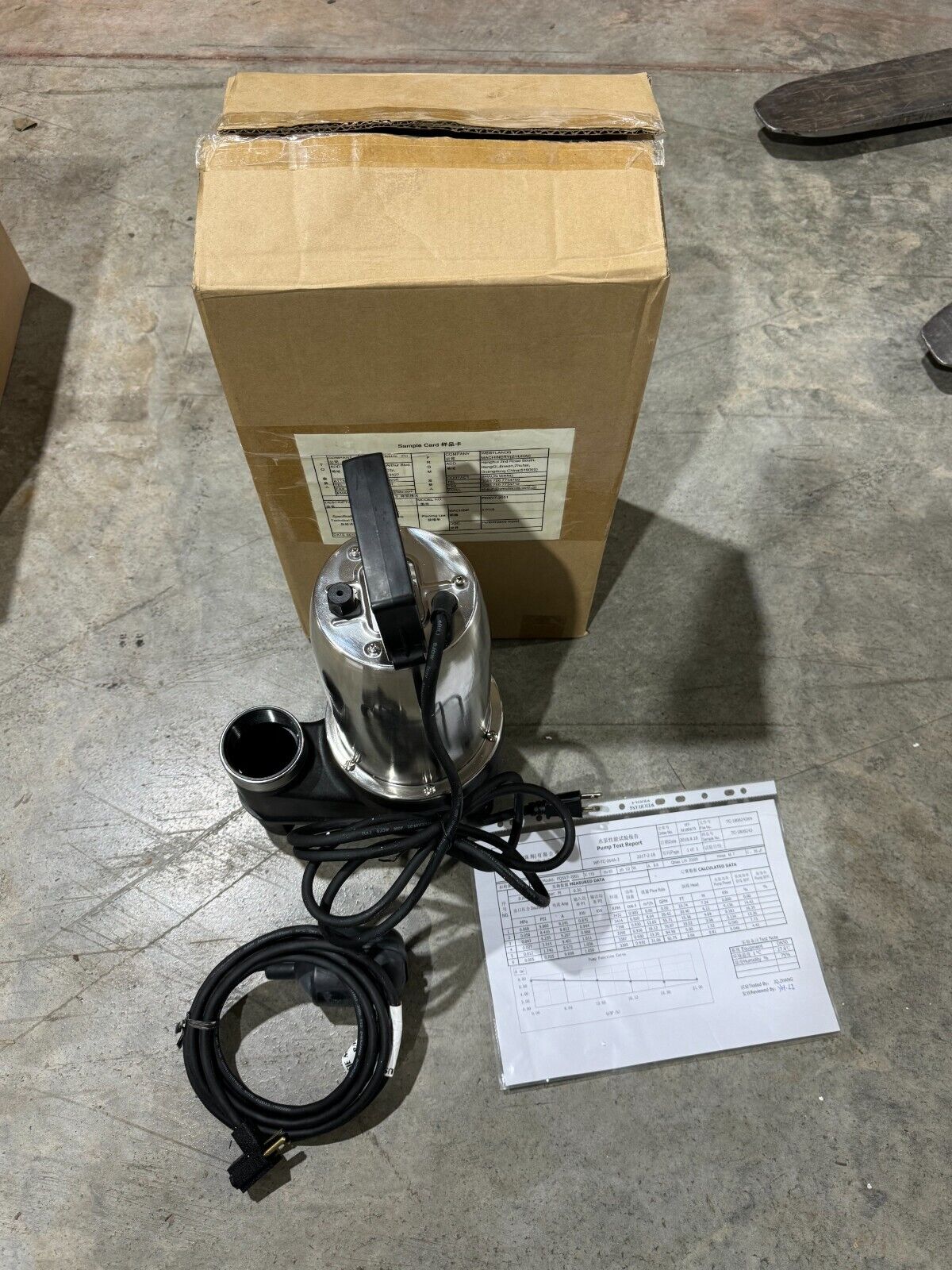 NEW WESTLANDS 115V. STAINLESS STEEL 1/2HP SUMP PUMP PDSV7-2001