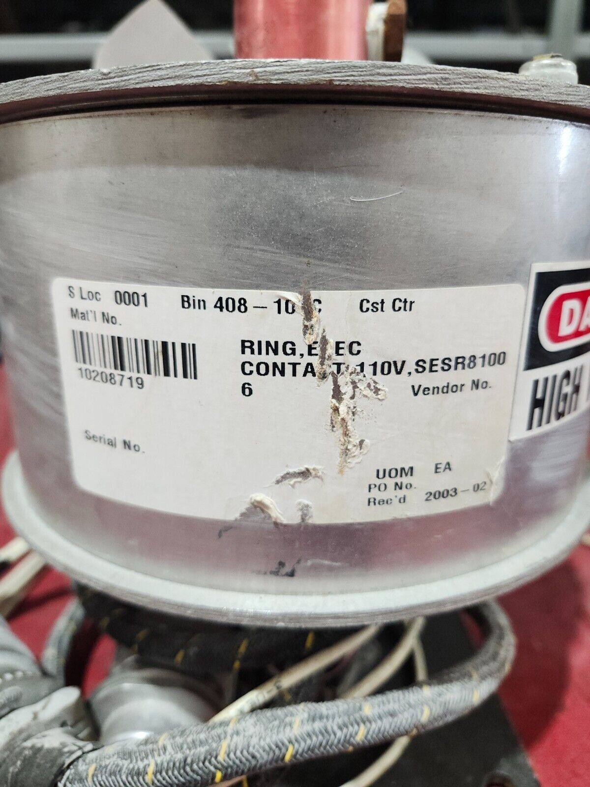 USED UNITED EQUIPMENT ACC SLIP RING ASSEMBLY S15CP04ML2