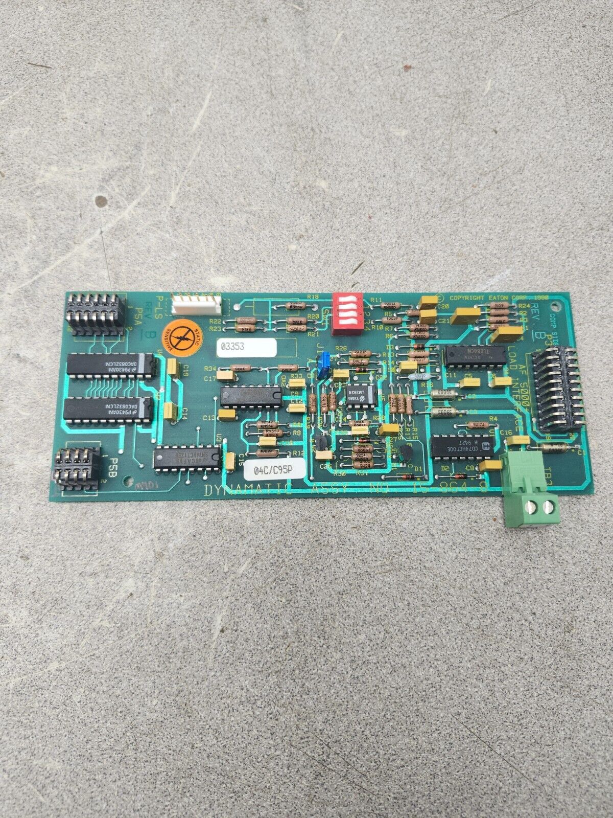 USED EATON DYNAMIC AF5000 LOAD INTERFACE BOARD