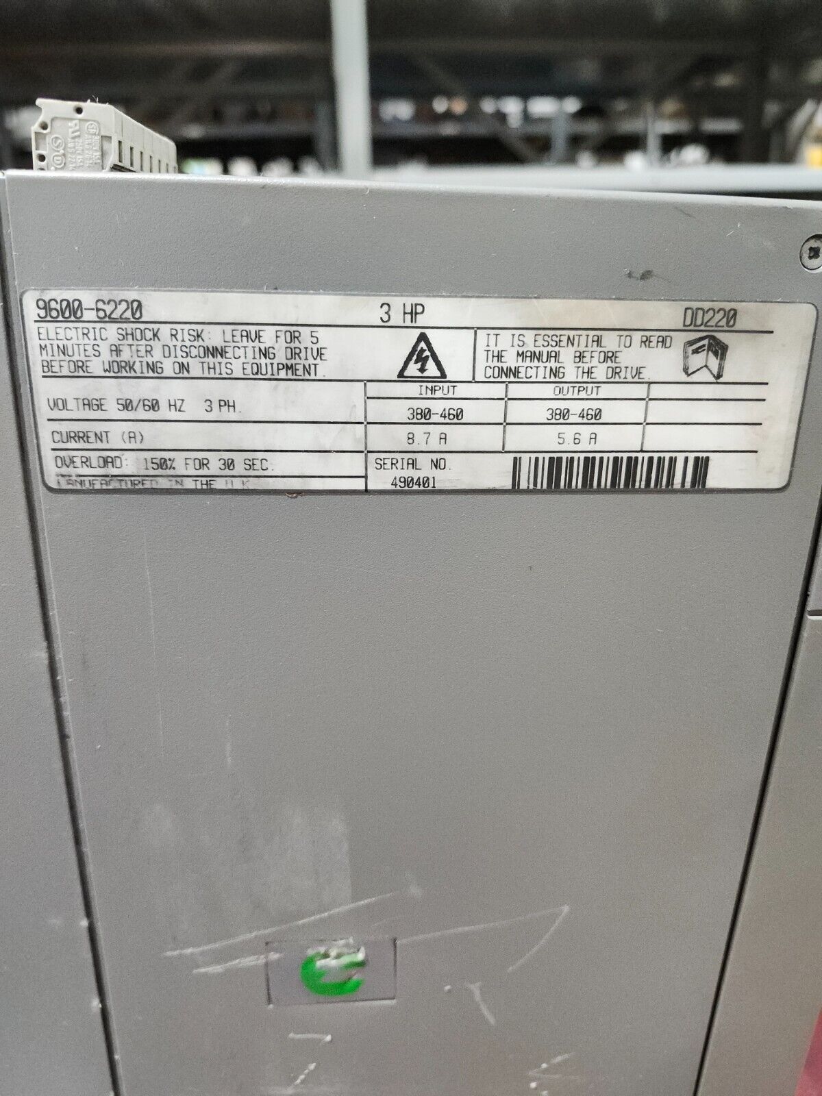 USED DIGITAX SERVO DRIVE 9600-6220