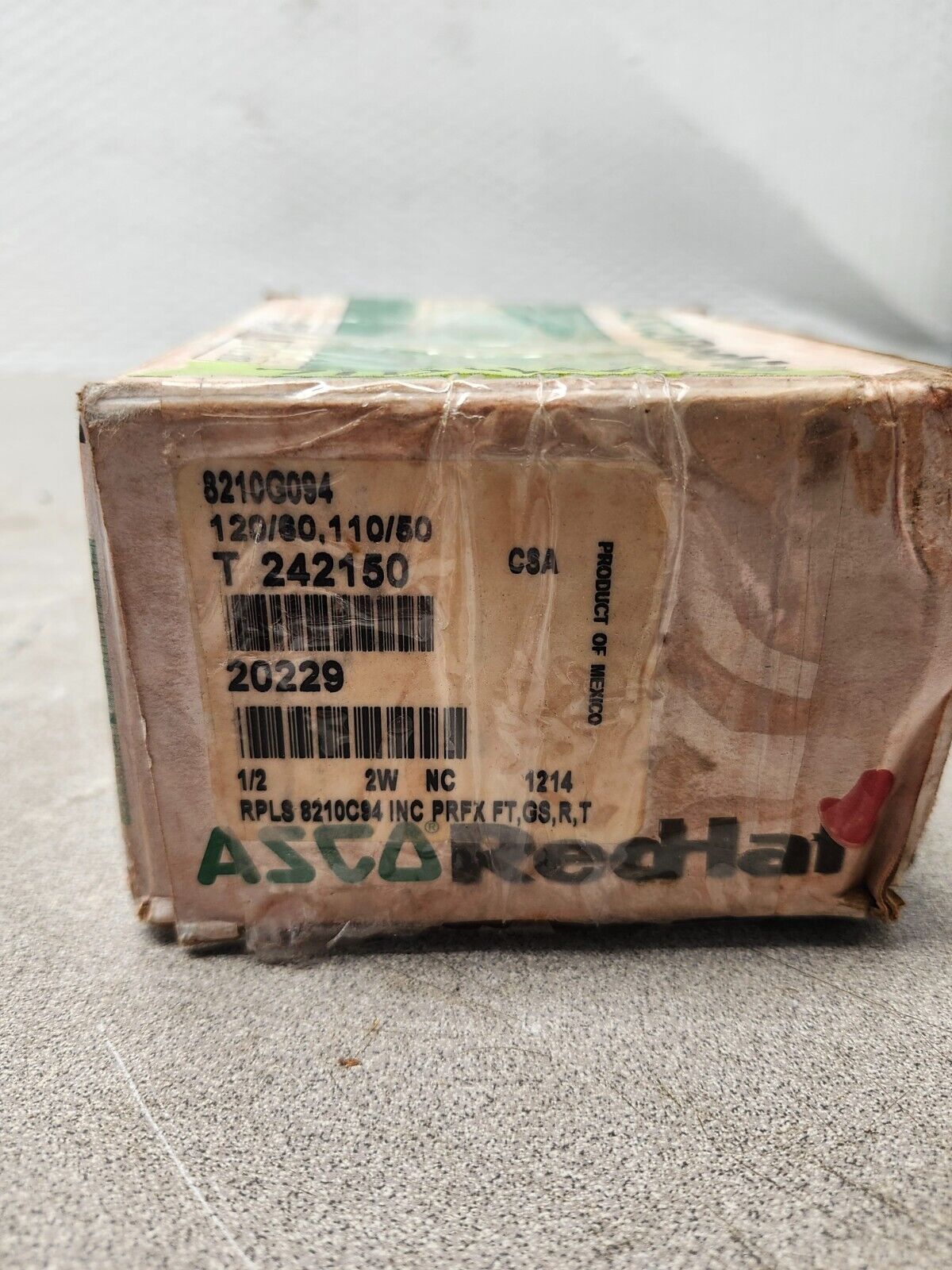 NEW IN BOX ASCO REDHAT Solenoid Valve 1/2'' 120V 821CG094