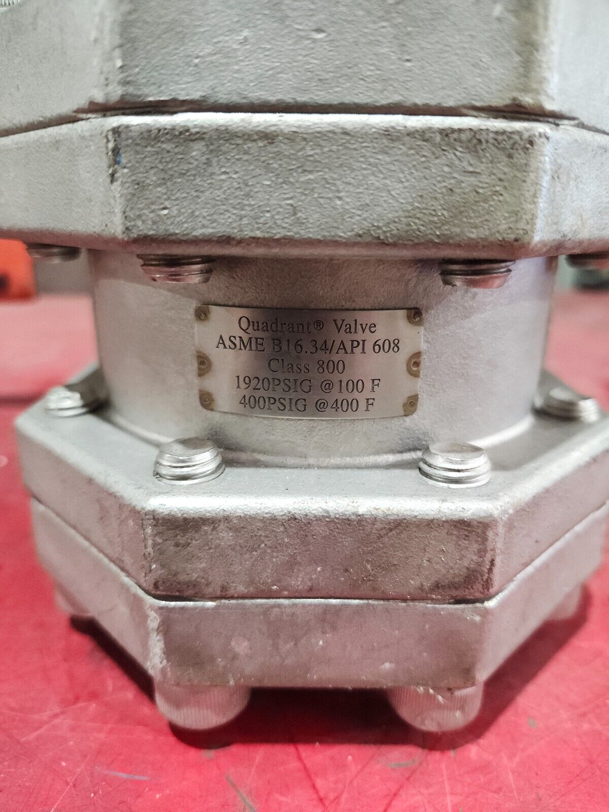 NEW NO BOX QUADRANT VLAVE CLASS 800 ASME B 16.34/API 608