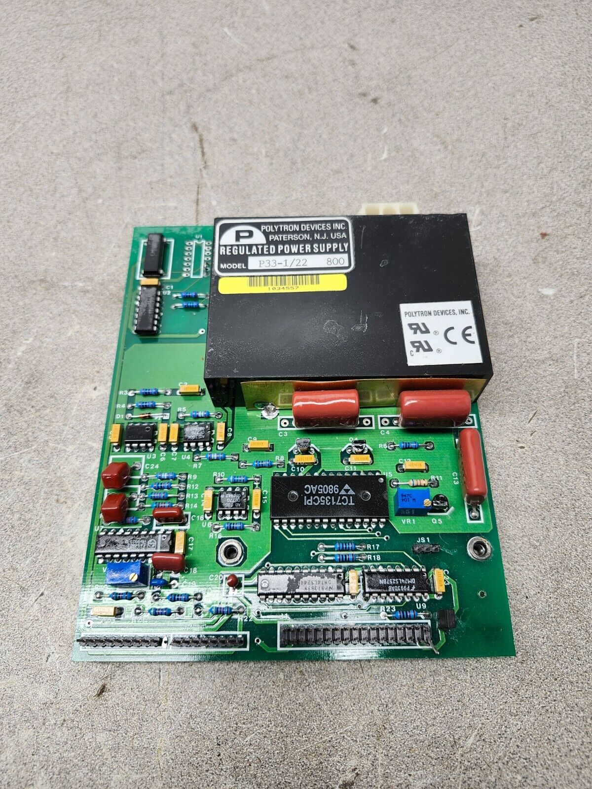 NEW IN BAG POLYTRON DEVICES REGULATED POWER SUPPLY P33-1/22 800