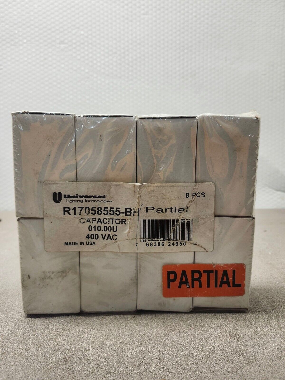 LOT OF 8 NEW CAPACITOR 24950 UNIVERAL LIGHTING TECHNOLOGY R17058555-BH