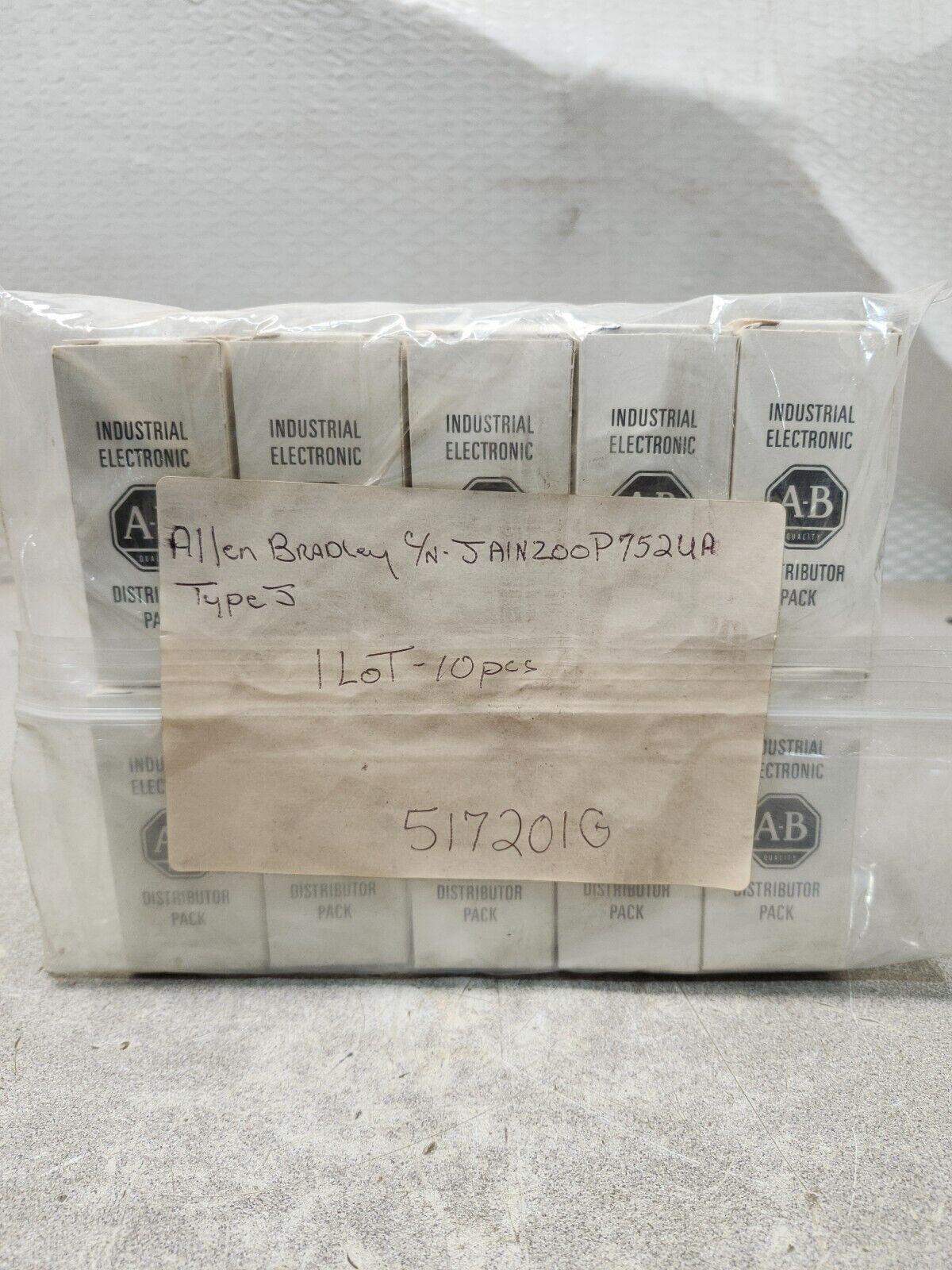 NEW IN BOX LOT OF 10 ALLEN BRADLEY DISTRIBUTOR PACK JAIN200P752UA