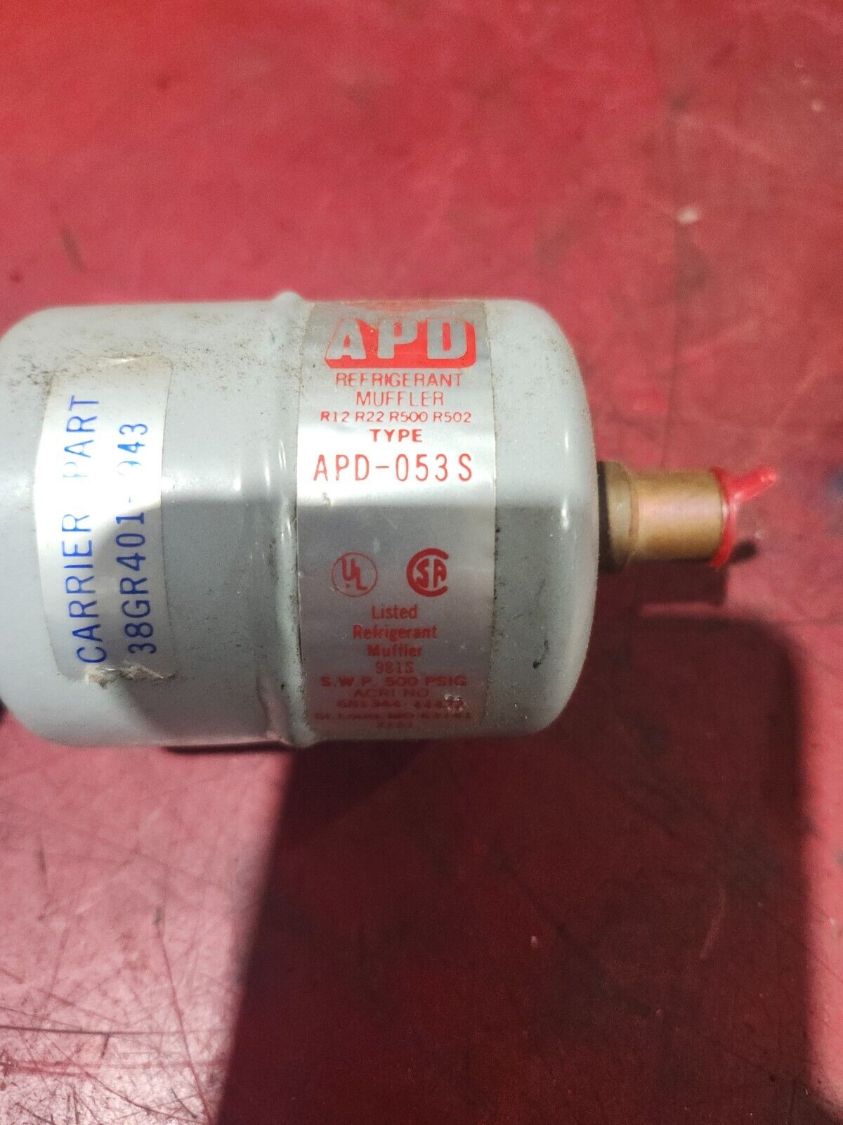 NEW NO BOX APD REFRIGERANT MUFFLER APD-053S