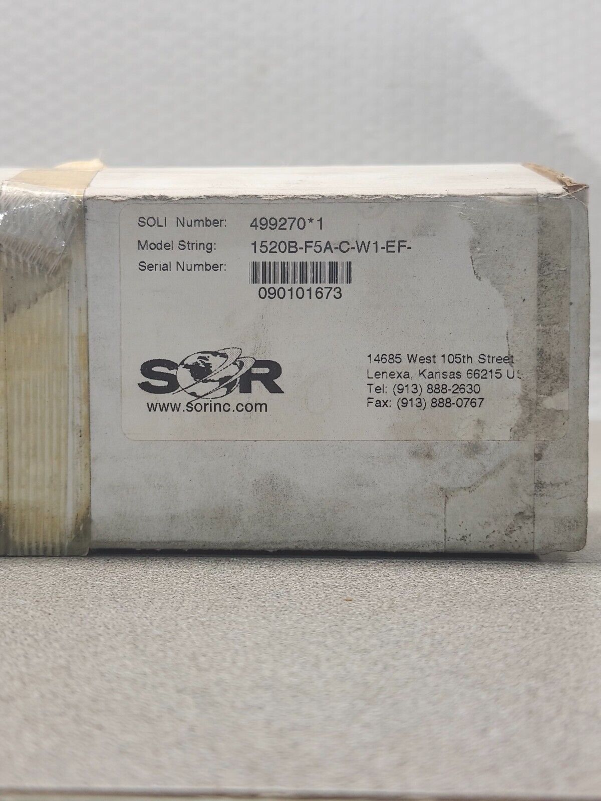 NEW IN BOX SOR ELECTRIC FLOW SWITCH 1520B-F5A-C-W1-EF-