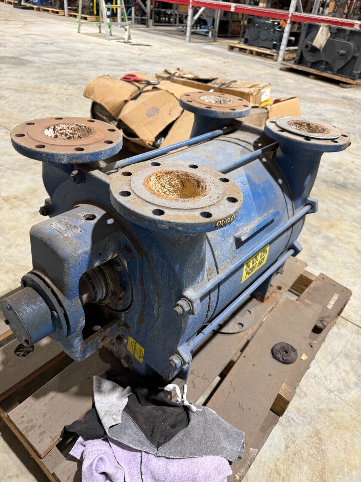 USED GARDNER DENVER NASH VACUUM PUMP 2BE1203