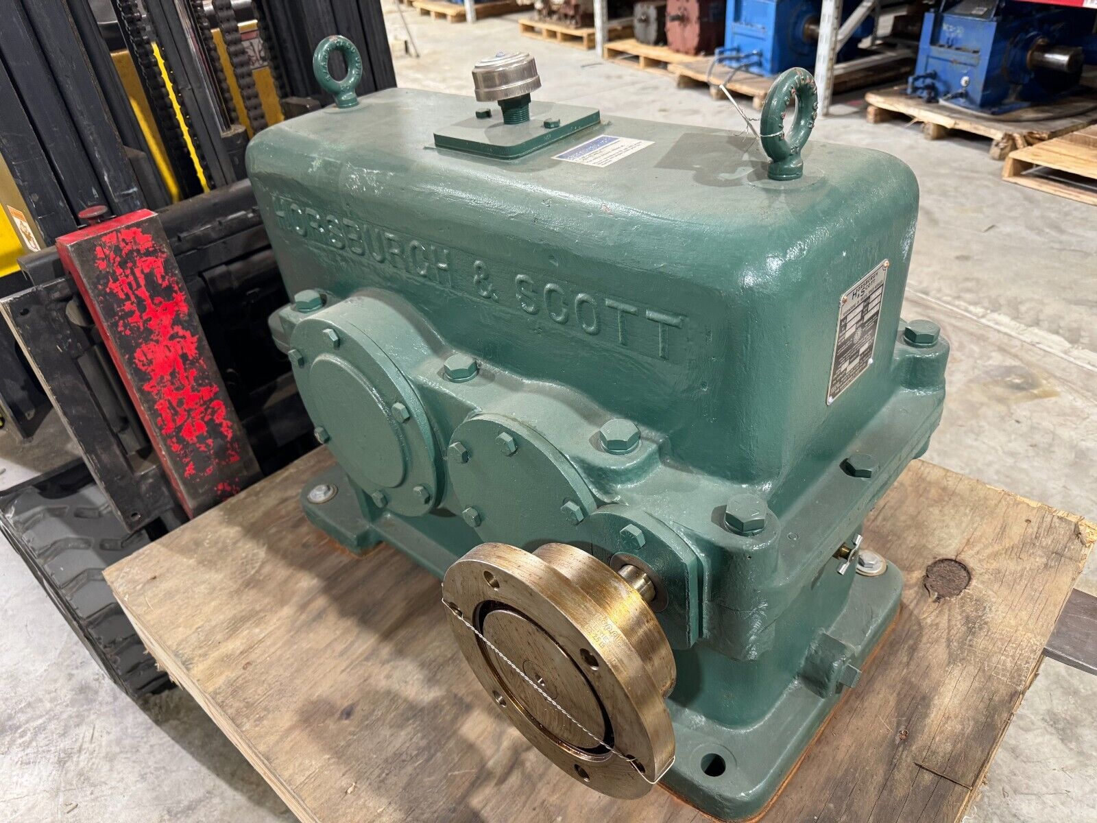 NEW HORSBURGH & SCOTT HELICAL SPEED REDUCER 11.24 RATIO GEAR DRIVE LD-2000