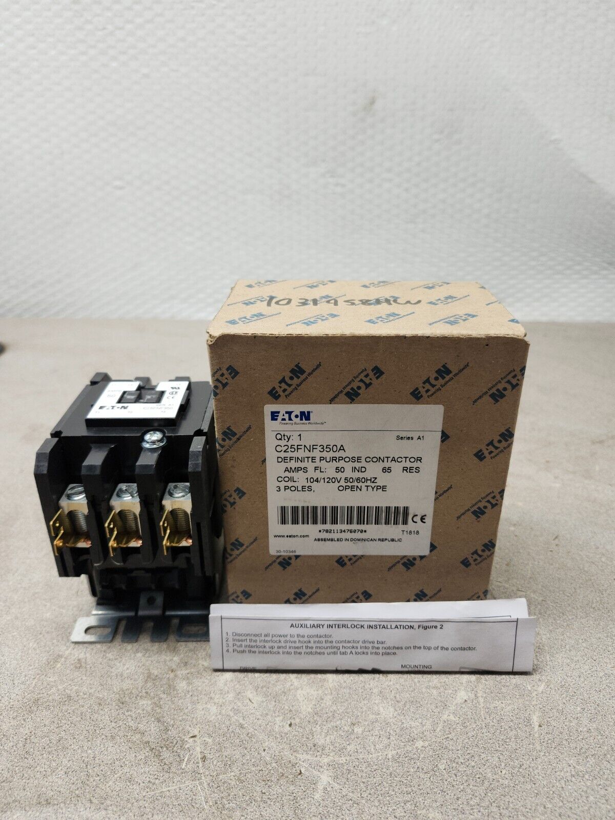 NEW IN BOX EATON DEFINITE PURPOSE CONTACTOR C25FNF350A