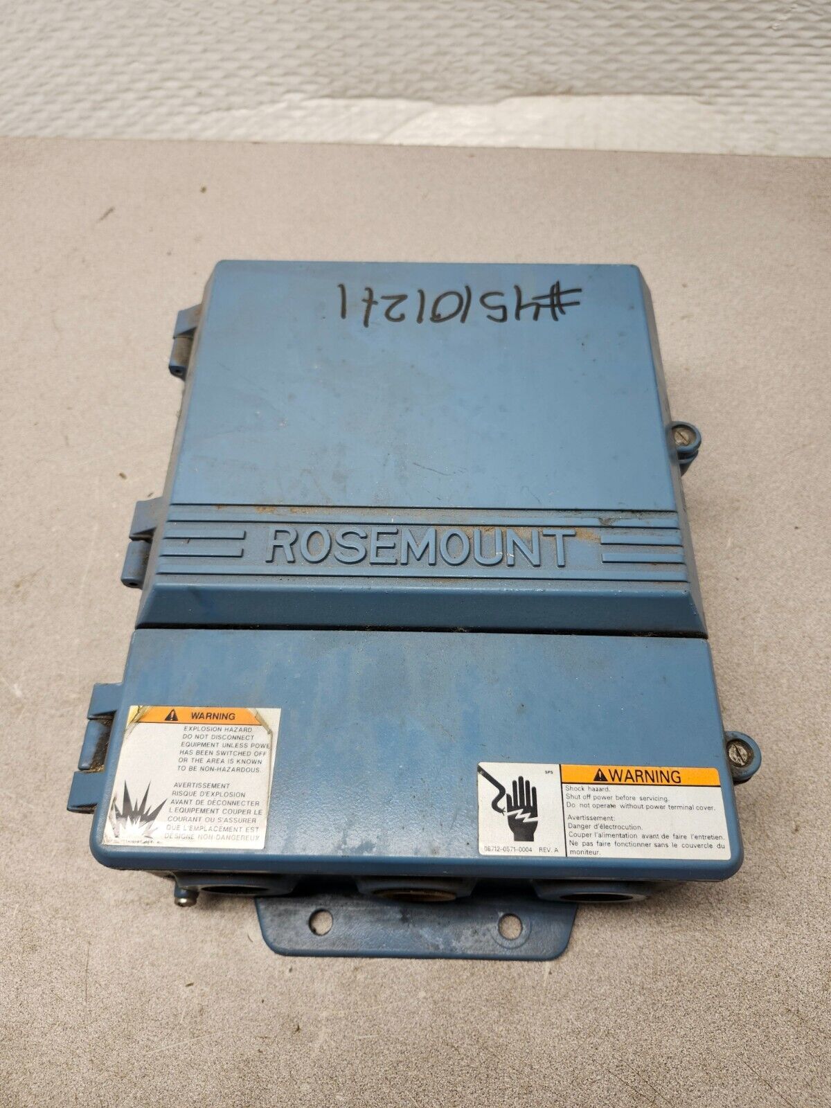 USED Rosemount Magnetic Flow-meter Transmitter Smart 4-20mA 20W 8712CR12N0